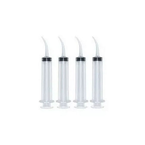 Monoject Type Dental Irrigation Curved Tip Syringe – 412 – 12cc – 50/Pack
