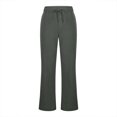 thumbnail image 6 of AherBiu Flare Pants for Women Cotton Linen Lightweight High Waisted Bell Bottom Trousers with Pockets, 6 of 6