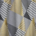 thumbnail image 4 of Designart 'Retro Luxury Waves In Blue and Gold VI' Mid-Century Modern Curtain Panel, 4 of 5