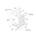 thumbnail image 3 of DHP Monteray Beach 24 Inch Bathroom Vanity, Gray, 3 of 9