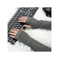 thumbnail image 5 of INSPIRE CHIC Unisex Classic Fashion Stretch Fingerless Arm Warmers Oversleeve Gloves Deep Grey One Size, 5 of 6