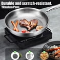 thumbnail image 2 of 2026 Upgrade Titanium Pans for Cooking, Non-Stick Hammered Titanium Frying Pan with Lid, Upgraded Durable Scratch-Resistant Titaniums Cookware for All Stovetops (10.24in), 2 of 7