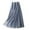 Blue, variant on Women's High Waist Pleated Chiffon Skirt - Casual Midi, Lightweight for Summer, Flowing Design, Available in Multiple Sizes