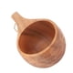 thumbnail image 4 of 220ml Wooden Camping Cup Heat Insulation Finely Polished Coffee Mug with Handle for Outdoor Hiking Single Hole Tortoise Shell, 4 of 5