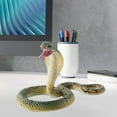 thumbnail image 4 of OUSITAID Serpent Statue Modèle Simulé Différents Styles Python Cobra Serpent à Sonnette Solide Modèle Décoration PVC Reptile Amphibien Figurine Ornement Jouet Éducatif, 4 of 7