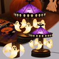 thumbnail image 2 of JIAHomeV Home Decor Halloween Night Light Table Lamp for Home Party Decoration Themed LED Lighting Black,19cm, 2 of 8
