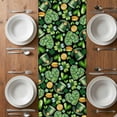 thumbnail image 6 of St. Patrick's Day Table Runner - 48 Inch Long, Kitchen Dining Table Runner Dresser Scarves, Spring Shamrocks Green Love Hats Plants Black Farmhouse Decor for Coffee Tables Wedding Party Banquet, 6 of 8