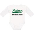 thumbnail image 3 of Inktastic Future Mathematician Boys or Girls Long Sleeve Baby Bodysuit, 3 of 5