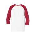 thumbnail image 6 of Port & Company Core Blend 3/4 Sleeve Raglan Tee-4XL (White/ Red), 6 of 6