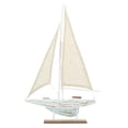 thumbnail image 3 of Benzara Wood Sailing Boat Nautical Maritime Decor, 22-Inch by 14-Inch, 3 of 9