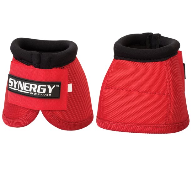 Weaver Horse Bell Boots Synergy Sport 2520D Ballistic Red - Walmart.com - Walmart.com