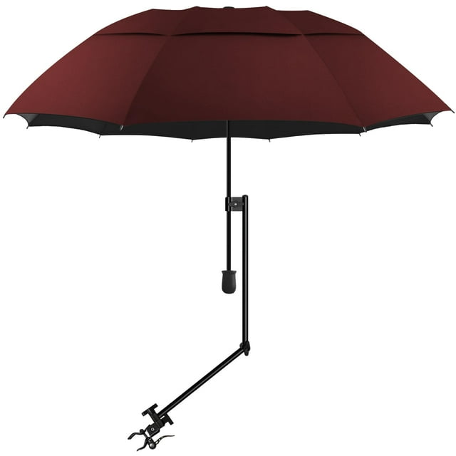 Sombrilla de playa XLINGZA UPF 50+ con pinza ajustable