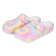 thumbnail image 1 of Zuecos de enfermera estampados, zapatillas de trabajo sanitarias antideslizantes, transpirables, plantilla suave, cómodos de enfermería para , Rosa 41 Soledad pantuflas de lactancia, 1 of 7
