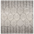 thumbnail image 3 of SAFAVIEH Madison Leighton Geometric Area Rug, Grey/Ivory, 5'3" x 5'3" Square, 3 of 10