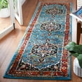 thumbnail image 3 of SAFAVIEH Vintage Hamadan Maegan Oriental Runner Rug, Blue/Red, 2'3" x 8', 3 of 9