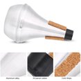 thumbnail image 2 of Zerodis Cornet Straight Mute, Trumpet Mute, Aluminum Alloy & Cork Strips For Instrument Practicing, 2 of 8