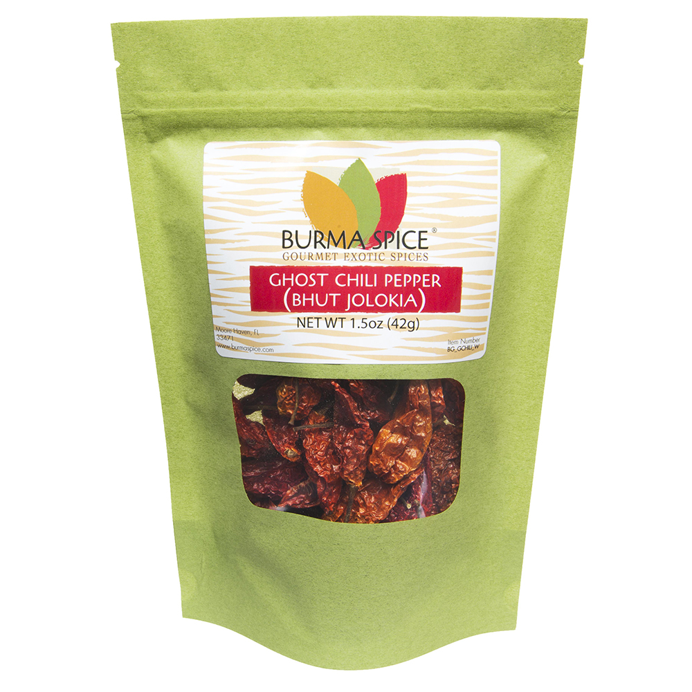 Burma Spice Ghost Pepper Naga Bhut Jolokia UltraSpicy 1.5 oz
