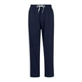 thumbnail image 6 of CQONEPT Men's Jogger Pant Stripe Fleece Lined Casual Sweatpants Drawstring Elastic Waist Trendy Pant with Pockets Navy 2XL, 6 of 7
