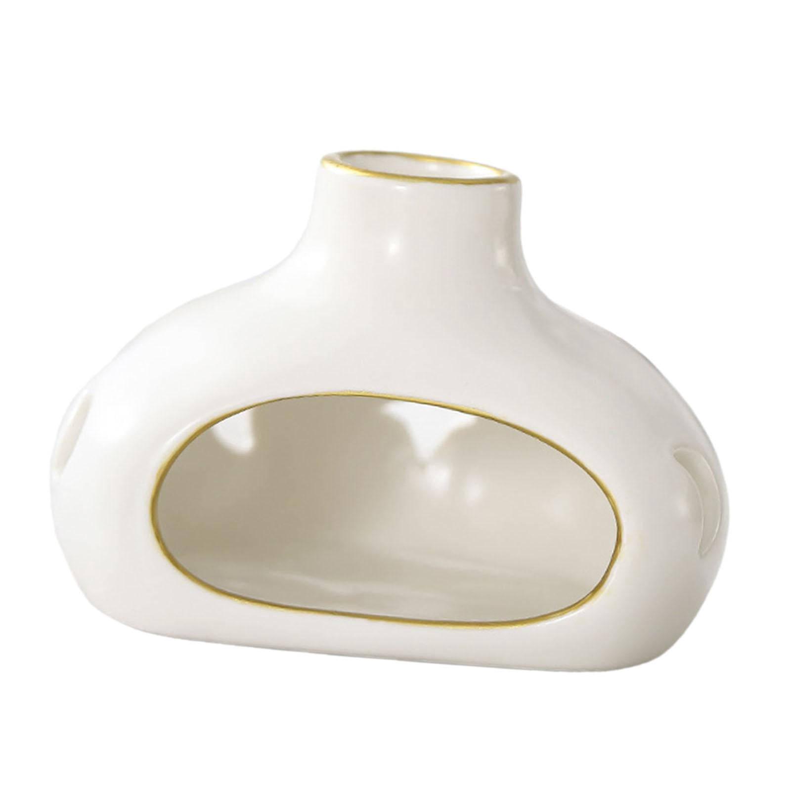 WLPZXP Palo Santo Holder Ceramic Incense Burner Holder Practical Table Centerpiece Cone White