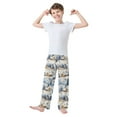 thumbnail image 2 of FORMRS Boys Pajama Pants with Pockets Size 11-12Y Kids Lounge Sleep Bottoms, Snowy Winter, 2 of 8
