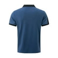 thumbnail image 4 of Mens Shirts Charming Men's Shirt Super Light Short Sleeve Casual Men's Wear Gifts for Men Navy Cotton Blend M, 4 of 5