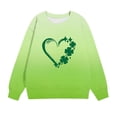 thumbnail image 2 of ibuvkizy Boys Girls St. Patrick's Day Sweatshirt,Children's Shirt Long Sleeved Pattern T-shirt Printed Round Neck Top Suitable for Boys and Girls Hoodless Sweatshirts White,11-12 Years, 2 of 5