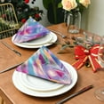 thumbnail image 3 of BZSMCE Satin Native Fab Cotton Dinner Napkin Colorful Cocktails with Ice Cubes Reusable, 3 of 8