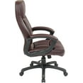 thumbnail image 2 of EC Series Executive Bonded Leather High Back Adjustable  Chair with Thick Padded Contour Seat and Locking Tilt Control, Burgundy, 2 of 7