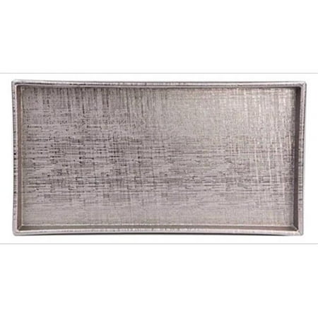 Home Basics Bath Bathroom Vanity Decorative Tray (Metallic ...
