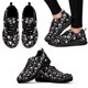 thumbnail image 1 of Zapatos de verano de punto ligeros y transpirables con estampado de calavera simple en negro, zapatillas cómodas para exteriores, zapatos de plataforma, 1 of 6