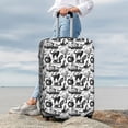 thumbnail image 7 of Pofeuu Black White Halloween Print Luggage Suitcase Cover Protector Luggage Washable Covers Aesthetic for 18/24/28/32 inch Luggage（No luggage included）-Small, 7 of 7