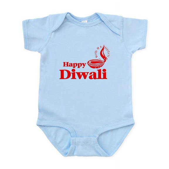 CafePress - Happy Diwali Infant Bodysuit - Baby Light Bodysuit, Size Newborn - 24 Months