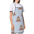thumbnail image 3 of Fuzoiu Playful Walrus Wonders Print Waterproof Apron, Kitchen Apron for Women Men Chef, Apron for Christmas Dinner Party Cooking Baking Crafting House Cleaning Kitchen, 3 of 7