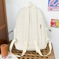 thumbnail image 4 of Mochila de moda para adolescentes, correa ajustable con cremallera sólida para viajes, salidas, uso diario, 4 of 9