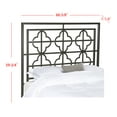 thumbnail image 3 of SAFAVIEH Lucinda Geometric Glam Metal Headboard, Queen, Gunmetal, 3 of 4