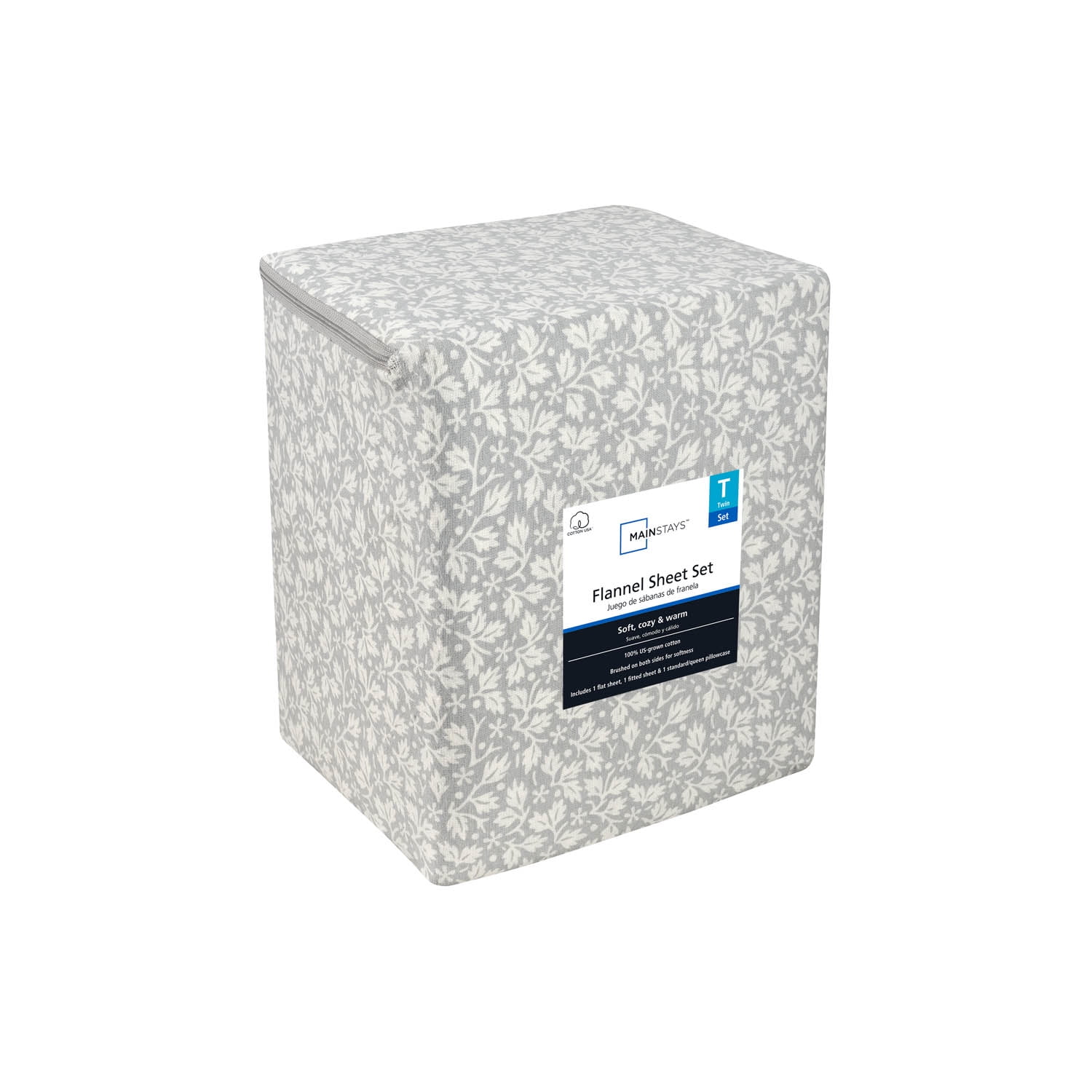 Mainstays Flannel Skiers - Twin Sheet set