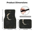 thumbnail image 5 of Vsdgher Abstract Starry Sky Moon Car Foot Mat Set of 4 Pieces Universal Floor Liner Car Accessories Fits Most Cars, Trucks, Vans, sedans, SUV, 5 of 7