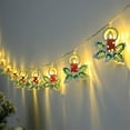 thumbnail image 7 of Kumdkd Iron Frame LED Christmas String Lights 5ft, Santa Snowman Themed Party Lights for Indoor Outdoor Decor, Multicolor Holiday Ambiance Lighting for Tree, Room, Bush, Festive Supplies, 7 of 7