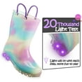 thumbnail image 4 of Kushyshoo Kids Light up Rain Boot Aurora Gradient Glitter Toddler Boys Shoes Size 1, 4 of 7