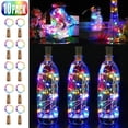 thumbnail image 1 of 10 luces LED para botella, luces LED de hadas, alambre de cobre, funciona con pilas, luces para botella de vino con cadena de corcho para decoración de bricolaje BANYUO Hogar, 1 of 7