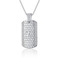 thumbnail image 4 of Men's 925 Sterling Silver A-Z 26 Letters Pendant Necklace Hip Hop Alphabet Necklace for Boyfriend Gift/Birthday Party，Chain 18" with Box Packed, 4 of 5