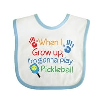 Inktastic Future Pickleball Player Boys or Girls Baby Bib