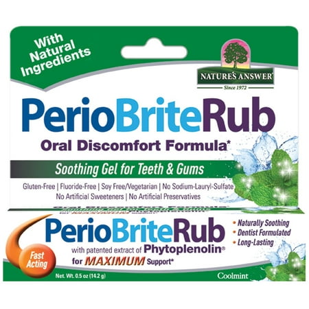 4 Pack - Nature's Answer Periobrite Rub Topical 0.5 oz