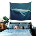 thumbnail image 3 of Blue Whale Abstract Painting Tapestry, Abstract Wall Decor Home Decor Bedroom Living Room Dorm Tapestry Room Wall Hanging, 60" x 51", 3 of 8