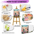 thumbnail image 2 of JYLMOOD Paint by Numbers Kit for Adults Beginner, Pink House Easy DIY Oil Painting Kits On Canvas for Gift Home Wall Decor 16x20 Inch, 2 of 8