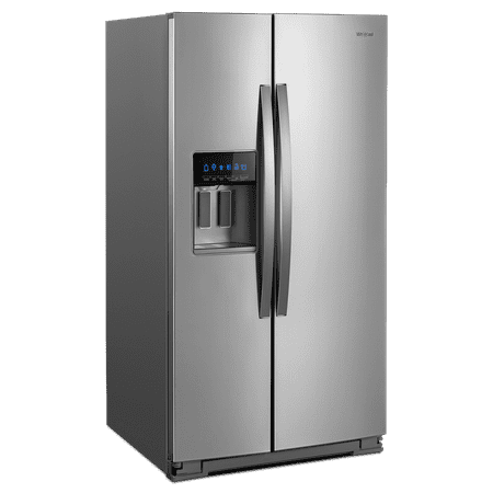 Whirlpool - 28.4 Cu. Ft. Side-by-Side Refrigerator with In-Door-Ice Storage - Stainless Steel