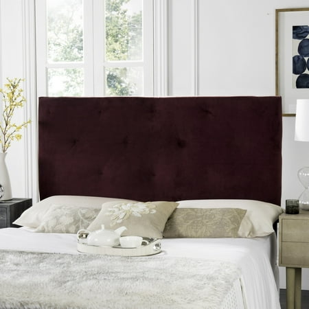 Safavieh Martin Bordeaux Cotton Upholstered Tufted Headboard Queen - Walmart.com