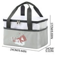 thumbnail image 3 of Fiudx Liquidación De Ofertas Flash Bolsa De Aislamiento Térmico Y Bolsa De Plástico A Prueba De Aceite, Bolsa Para Lonchera, Bolsa De Aislamiento Térmico Para Exteriores Engrosada Con Película De Alu, 3 of 5