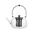 thumbnail image 1 of Thickened Glass Teapot Transparent Teapot Filter Teapot Home Heat- Flower Teapot Silver, 1 of 9