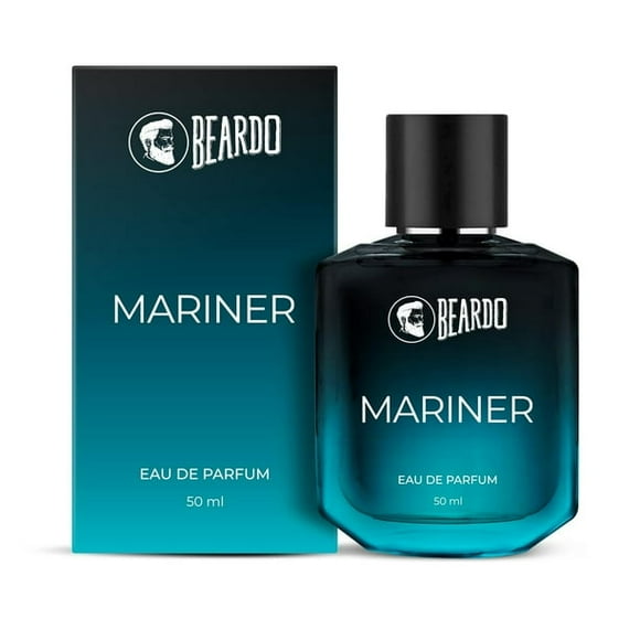 Beardo Mariner Eau de Parfum pour Hommes 50 ml, 1,7 Fl. Oz. / avec des Notes Fraîches et Aqua - Parfum Longue Tenue pour Fragrance de Jour / Cadeau de Rakhi pour Frère - Cadeau Idéal pour Garçons